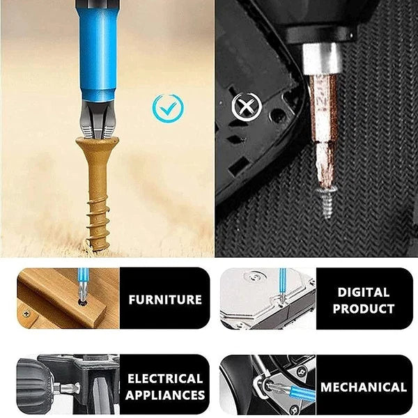 7/14X Magnetic screwdriver bit Bits set PH2 Anti-slip Hex Shank Screw Cross Head