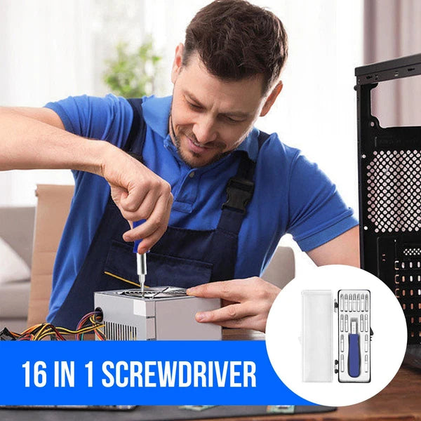 16 in 1 Small Magnetic Screwdriver Set Torx Driver Professional Repair Tool Kit