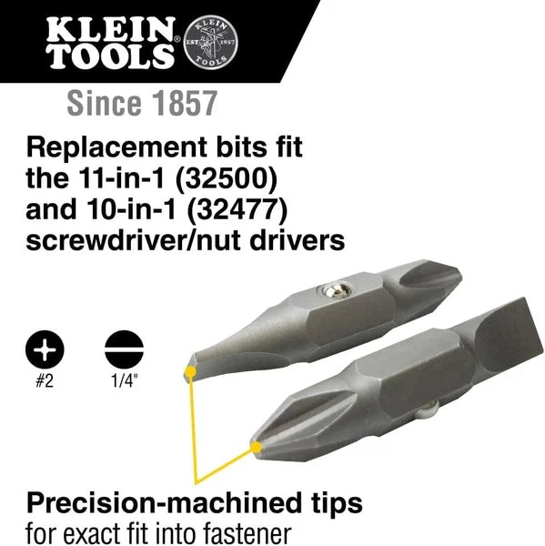 Klein Tools 32483 Replacement Bit Set for 10-in-1 / 11-in-1 Screwdrivers