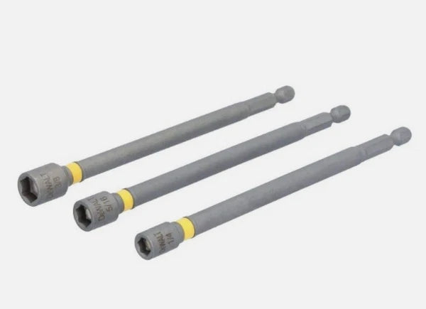 DEWALT 6-in. Magnetic Nut Driver Set, 3-piece: (1/4”- 5/16”- 3/8”) DWAFND3X6 New