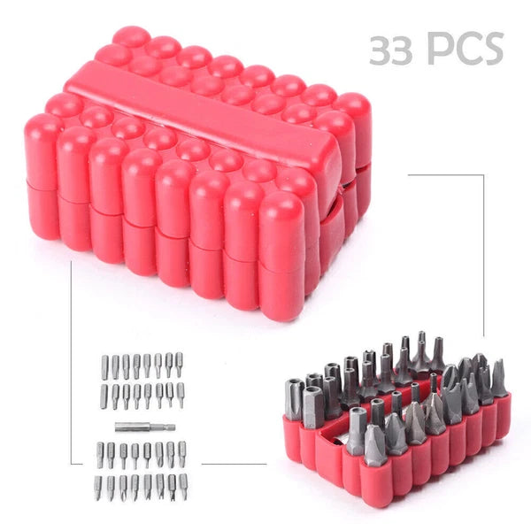 Hollow/Solid Head Screwdriver Bit Set 33PCS Tamper-proof Security Tool