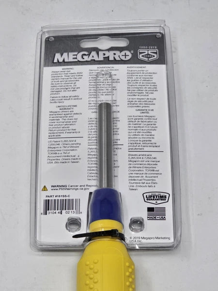 Megapro - 151SS-C  151SS 15-In-1 Stainless Steel Screw Driver in Yellow/Blue