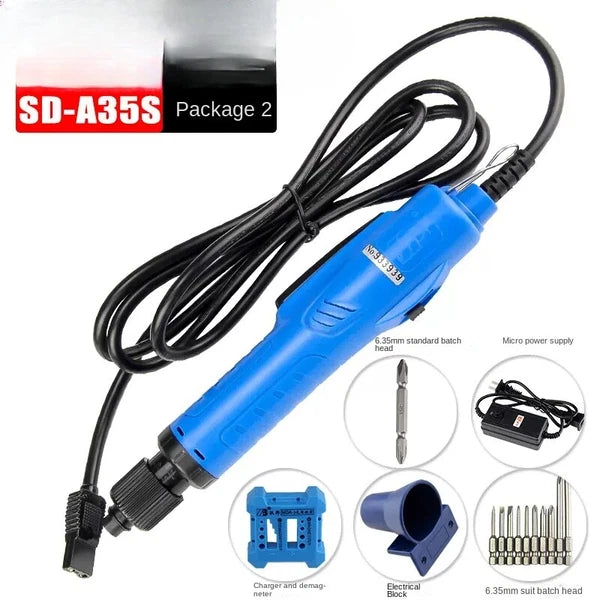 Mini Precision Electric Screwdriver Set 220V Alloy Gear Handheld Tools