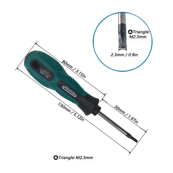 4p Triangle Screwdriver Set Hand Tool Multi-Purpose Magnetic  Tool Kit 1.8-3.0mm