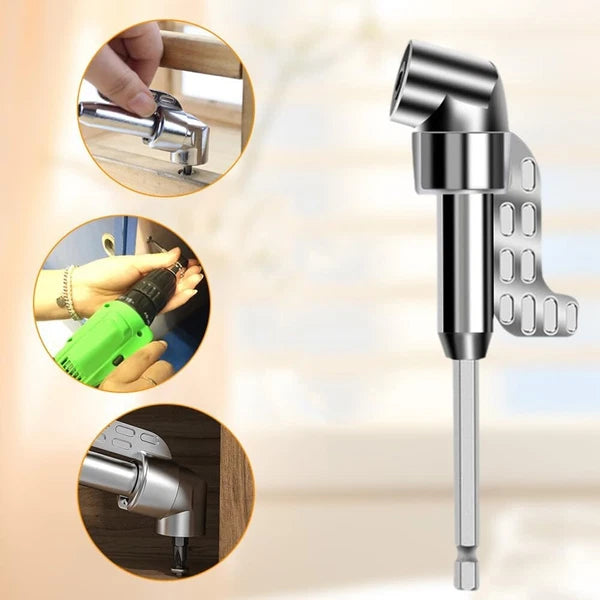 105° Angle Hex Drill Bit Driver Extension 1/4" Screwdriver Hand Socket Adapter
