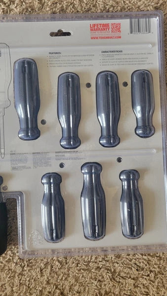 ToughBuilt 8-Pc Tri-Panel Rubber Handle Magnetic Screwdriver Set TB-H5S8-A NEW
