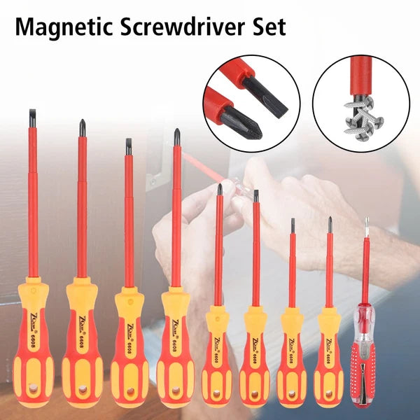 Insulated Phillips Slotted Bits Electrician Magnetic Screwdriver Screwdriver Set