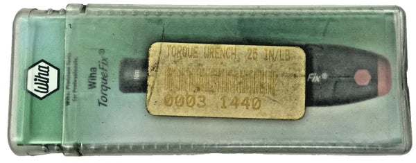 Wiha Torque Wrench 28515 TorqueFix Handle SoftFinish, Torque Pr 25 in-lbs.