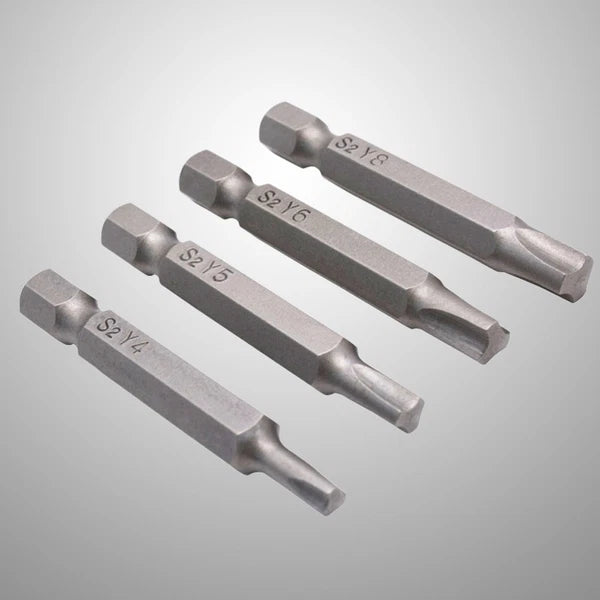 4 Pcs Triangle Tip Screwdriver Bits Magnetic Chrome Vanadium Alloy Steel