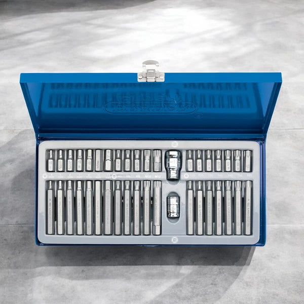 Expert Star Torx Hex Spline Bit Set 40pc Mechanics + Steel Case Draper 33322