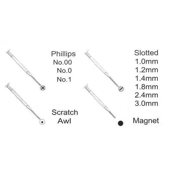 Screwdriver Set Kit 11PCS Precision Multifunction Kit Mini Flathead Phillips US