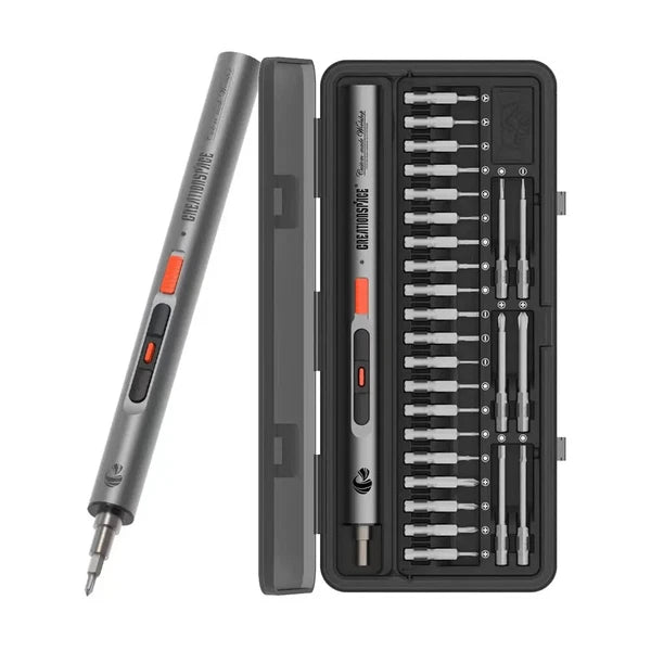 3.6V Electric Screwdriver Rechargeable Screwdriver Set with LED Light 3 Torque