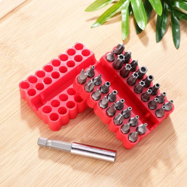 33 Pcs Hexagon Bit Safety Set Screw Driver Bits Screwdriver Star