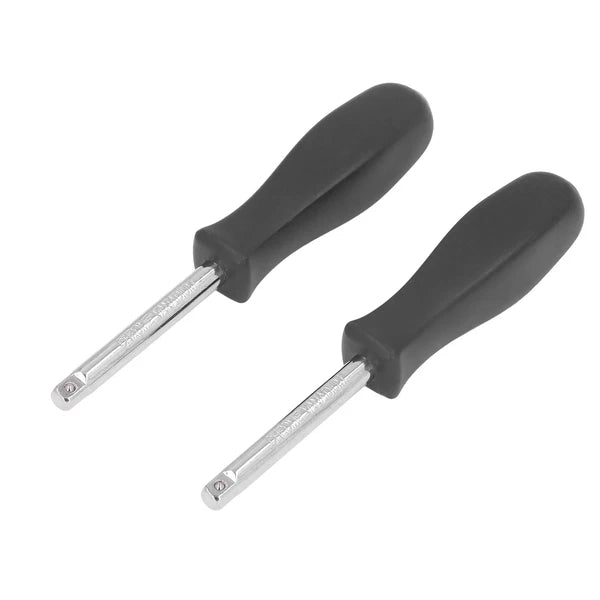 2Pcs Drive Spinner 1/4in Socket Driver Handle Tool Set Kit For Repair