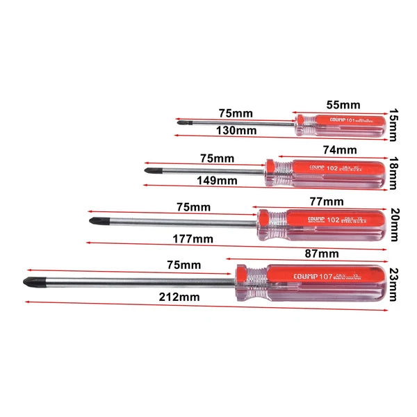 Y shaped Screwdriver Set with Precision Tip and Strong Magnetic (4pcs)