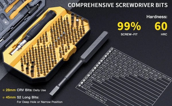 145 in 1 Precision Screwdriver Set Professional Manual Repair Tool with Magnetic