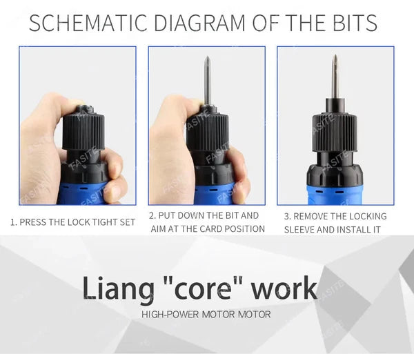 Mini Precision Electric Screwdriver Set 220V Alloy Gear Handheld Tools