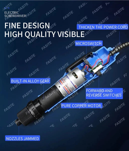 Mini Precision Electric Screwdriver Set 220V Alloy Gear Handheld Tools