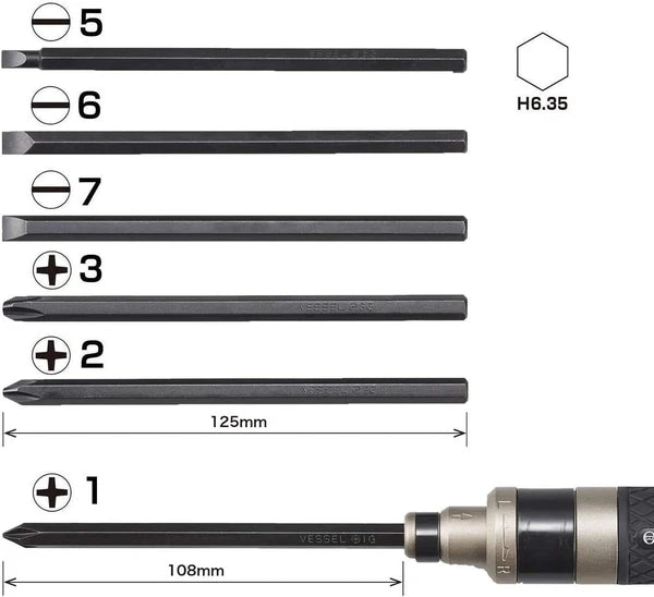 New VESSEL Bit Set 2300 BS2300 from Japan