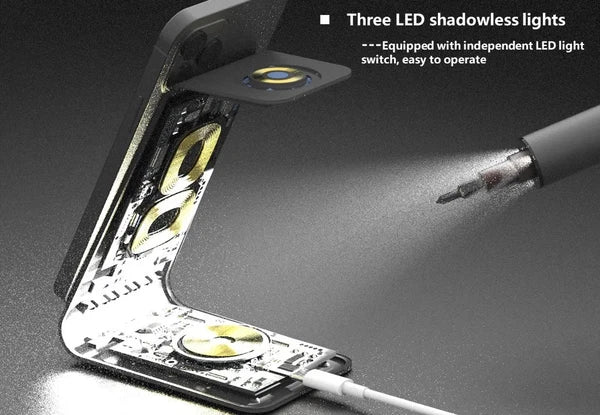 3.6V Electric Screwdriver Rechargeable Screwdriver Set with LED Light 3 Torque
