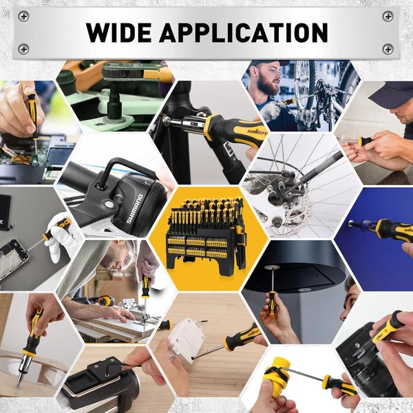 Precision 140-Piece Screwdriver Set with Magnetizer – Perfect for All Projects