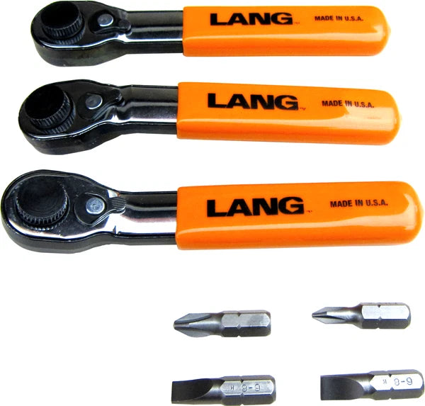 Lang 5220 7 Piece Bit and Ratchet Set USA MADE