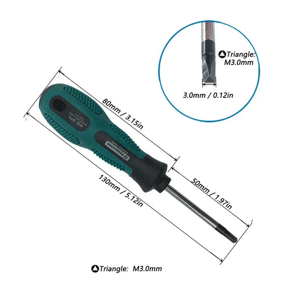 4p Triangle Screwdriver Set Hand Tool Multi-Purpose Magnetic  Tool Kit 1.8-3.0mm
