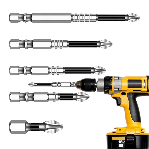 Anti-Slip Drill Bit Ergonomic Anti-Slip Screwdriver Bits Wear-Resistant Original