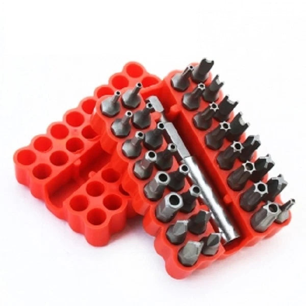 Security Tamper Proof Bit Set 33pc Torq Torx Hex Star Spanner Tri Wing
