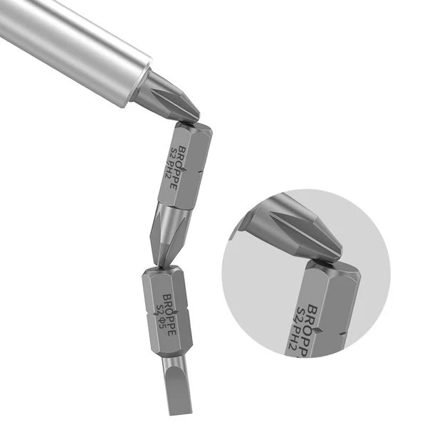 Short Batch Head Screwdriver Magnetic High Hardness S2 Alloy Steel Screw Driver