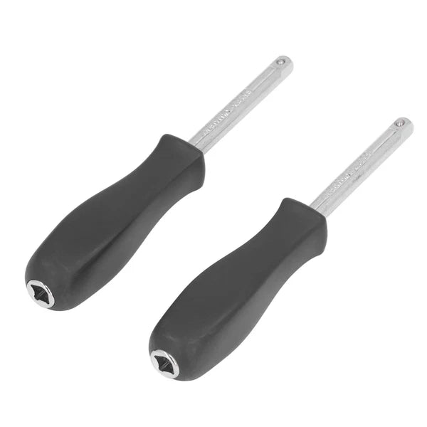 2Pcs Drive Spinner 1/4in Socket Driver Handle Tool Set Kit For Repair