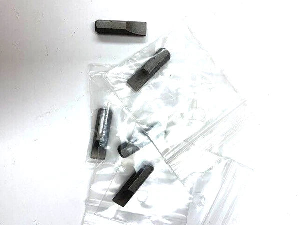 #8 FLAT INSERT BIT 1/4" HEX DRIVE SCREWDRIVER BIT 1" LONG 5 PIECES PER PACK