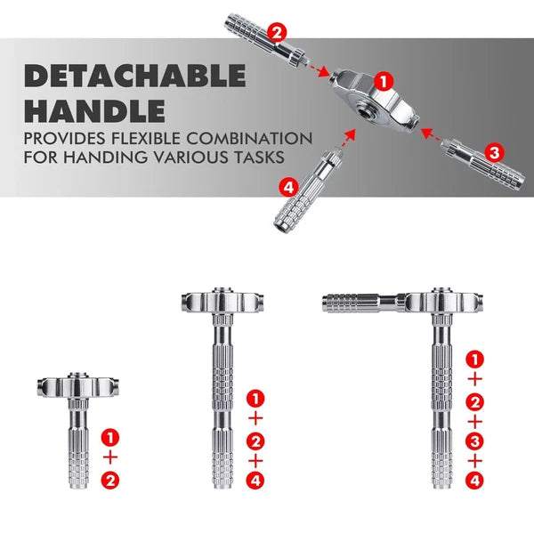 40in1 Ratchet Screwdriver Set Magnetic Bits Mini Repair Tool Kit PC iPhone DIY