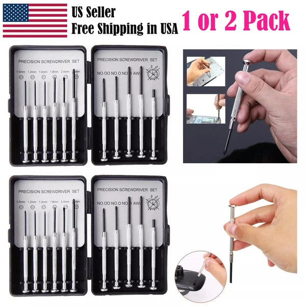 Screwdriver Set Kit 11PCS Precision Multifunction Kit Mini Flathead Phillips US