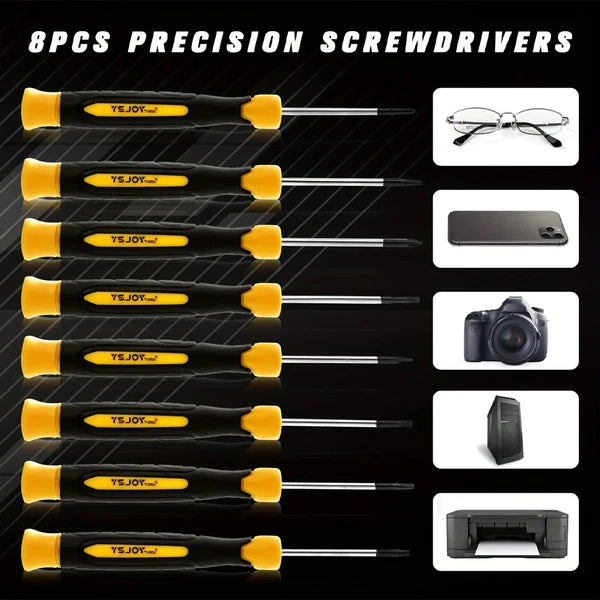 131Piece Magnetic Screwdriver Set with Plastic Ranking, Includes Precision Scre