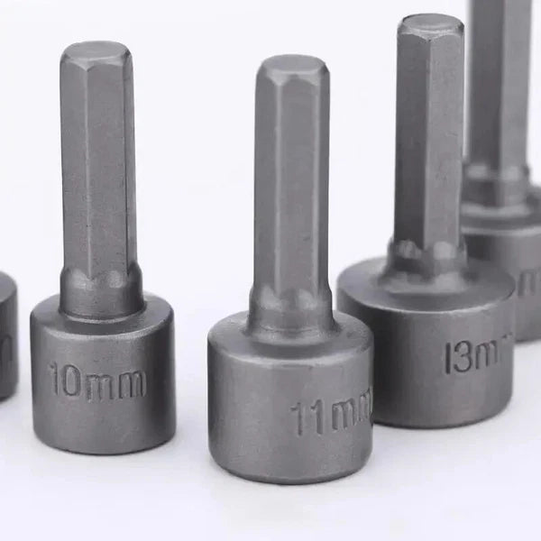 9pcs/set 5mm-13mm Hex Sockets Sleeve Nozzles Nut Driver Set Screwdriver Set Tool