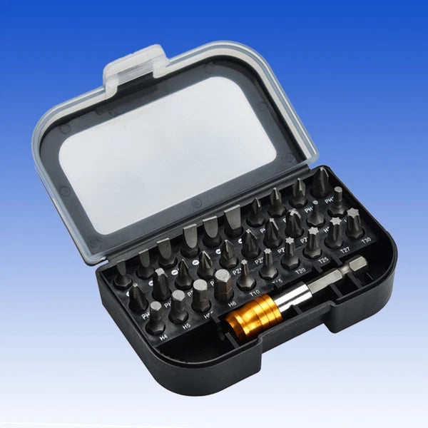 31 Pcs Screwdriver Set Kit Power Bits Precision Tools Magnetic Repair