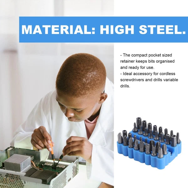 33 Pcs Hexagon Bit Safety Set Screw Driver Bits Screwdriver Star