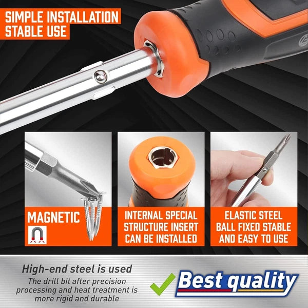 Amartisan 18-in-1 Multi-bit Screwdriver Set Tool All in One, Portable Multi-Purp