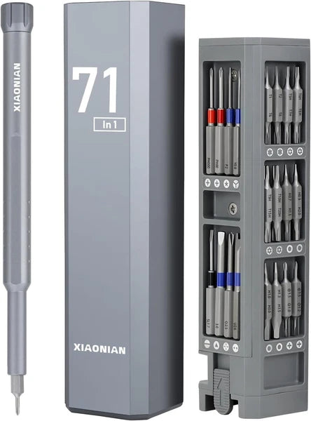 Multi-Bit Screwdriver Set - 71 in 1 Tool Kit for Phones, Watches, & Electronics