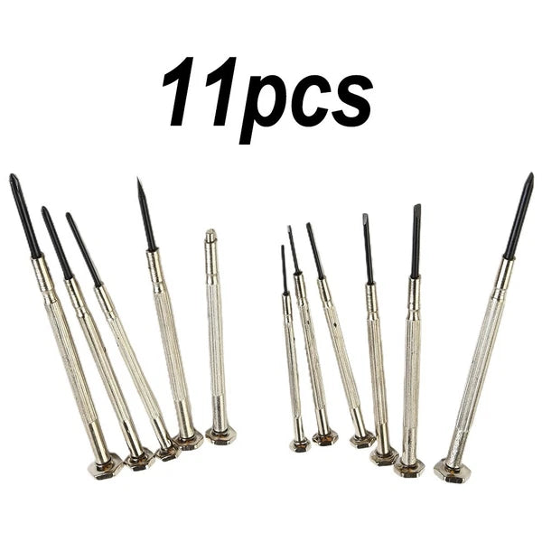 Screwdriver Set 11Pcs/Set Slotted Cross Screwdrivers Chrome Vanadium Steel